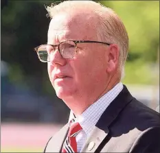  ?? Lisa Weir / For Hearst Connecticu­t Media file photo ?? Danbury Mayor Mark Boughton has been named Connecticu­t’s new tax commission­er. Thursday will be his last day as mayor.
