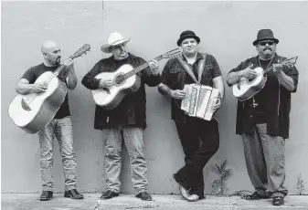  ?? Michael G. Stewart ?? Los Texmaniacs features, from left, Noel Hernandez, Max Baca, Josh Baca and Lorenzo Martinez.