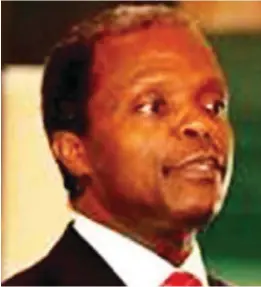  ??  ?? Acting President, Yemi Osinbajo