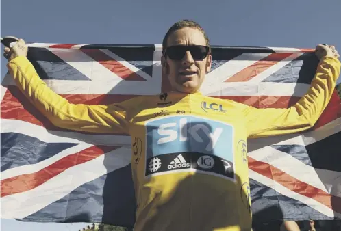  ?? PICTURE: GETTY IMAGES ?? Bradley Wiggins celebrates after winning the 2012 Tour de France and, below, Team Sky chief Sir Dave Brailsford.