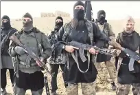  ?? Balkis Press / ABACA ?? A group of ISIS soliders in Syria.