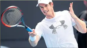  ??  ?? TO THE FORE: Andy Murray will lead the way against teenager Andrey Rublev