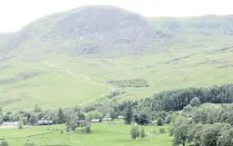  ??  ?? An enforcemen­t notice has been issued over a track in Glen Clova.