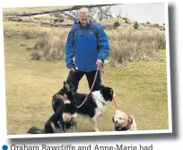  ??  ?? Graham Rawcliffe and Anne-Marie had fostered 21 dogs in as many months