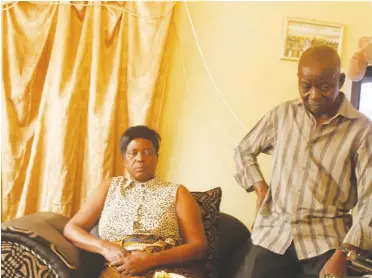  ??  ?? Bertha Lungu with her husband, Mr. Chama