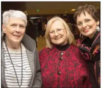  ??  ?? Ginanne Long, Phyllis Barrier and Patty Waddell