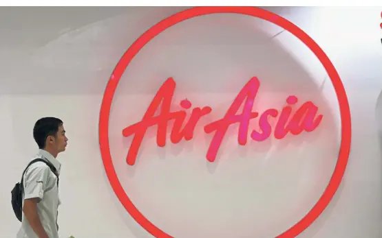  ??  ?? High flyer: For the six-month period ended June 30, AirAsia’s net profit grew to RM1.5bil from RM762.40mil in the previous correspond­ing period, while revenue improved to RM5.18bil from RM4.6bil a year earlier. — Reuters