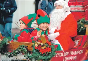  ??  ?? This weekend will see Santa help celebrate Lochaber Winter Festival’s 10th anniversar­y.
