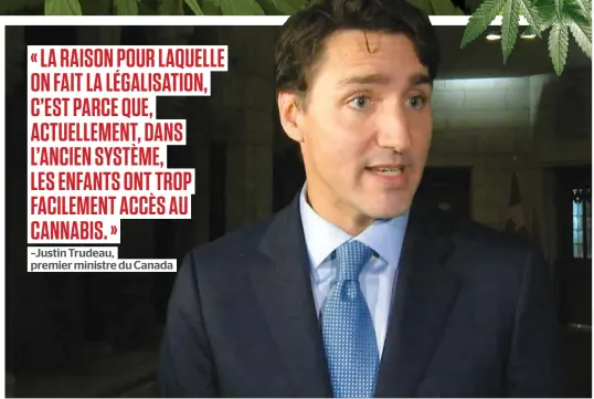  ?? CAPTURE D’ÉCRAN TVA NOUVELLES ?? Justin Trudeau s’est adressé aux médias dans un corridor du Parlement à la veille de la réalisatio­n de sa promesse électorale.
