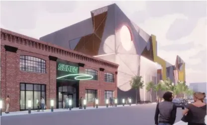  ?? PROVIDED ?? A rendering of the planned esports arena a developer wants to build in the 2500 block of South Wabash Avenue.