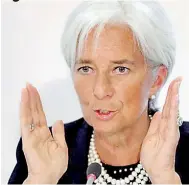  ??  ?? Christine Lagarde