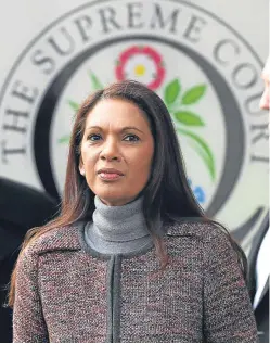  ?? Picture: Victoria Jones. ?? Gina Miller, who brought a legal challenge over Brexit, and campaigner at the Supreme Court.