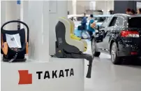  ?? — AFP ?? Takata may file for bankruptcy protection on Monday.