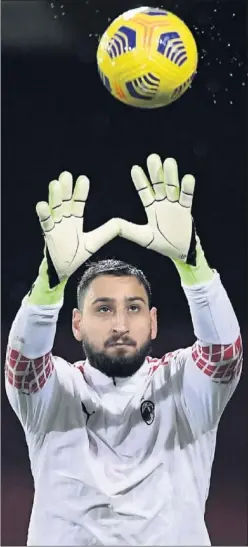  ??  ?? Gianluigi Donnarumma, portero del Milan..