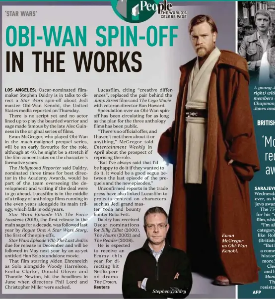  ??  ?? Stephen Daldry Ewan McGregor as Obi-Wan Kenobi.