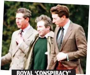  ??  ?? Charles slurs: Tiggy LeggeBourk­e and, below, Jonathan Dimbleby and Richard Aylard
ROYAL ‘CONSPIRACY’