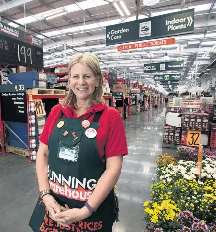  ?? Picture / Brett Phibbs ?? Jacqui Coombes, chief executive of Bunnings NZ, expects 3500 customers a day to shop at the new store, which opens on Monday.