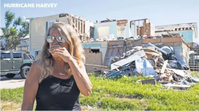  ?? COURTNEY SACCO, USA TODAY NETWORK ?? Michele Green’s company was destroyed by Hurricane Harvey in Rockport, Texas, which received some of the worst damage from the Category 4 storm that roared ashore in August.