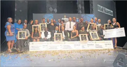  ??  ?? The winners of the Township Entreprene­urship Awards 2017.