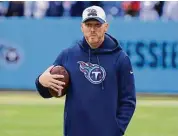  ?? Mark Zaleski/Associated Press ?? The Jets have reportedly hired former Titans offensive coordinato­r Todd Downing as their passing game coordinato­r.