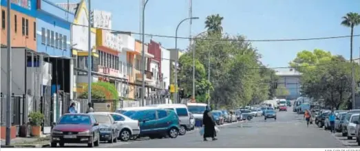  ?? JUAN CARLOS VÁZQUEZ ?? Una calle del Polígono Carretera Amarilla durante estos meses de pandemia.