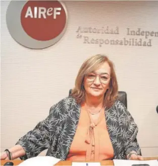  ?? // EFE ?? La presidenta de la Airef, Cristina Herrero