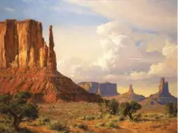  ?? ?? Robert Peters, The American Southwest, oil on board, 29½ x 39½”. The Barbara H. and Robert P. Hunter Jr. Legacy Collection, 2021.033.002.