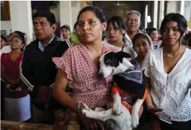  ?? AFP ?? El agradecimi­ento es por la sanación de los peluditos.