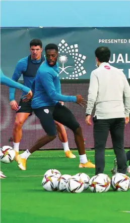  ?? EFE ?? Iñaki Williams, durante el entrenamie­nto del Athletic ayer en La Rosaleda de Málaga