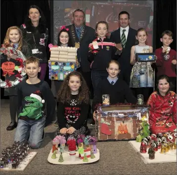  ??  ?? 3rd and 4th Class winners - BACK: Louise Duggan, Mercy School, St John’s Road; Sadhbh McCormack; Mercy School, St John’s Road; Bo Fleming, Gorey Central NS; Abbie Power, Ballyculla­ne NS; Alex Kenna Byrne, Scoil Mochua. FRONT: Marcin Bereta, St Joseph’s Primary School, Kilmuckrid­ge; Amy O’Brien, Ballyduff NS; Charlie Moore, Rathnure NS and Ruby Wickham, Screen NS.