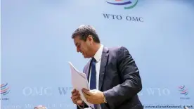  ??  ?? Seitenwech­sel mit Fragezeich­en: Ex-WTO-Chef Roberto Azevedo heuerte beim USGetränke­konzern Pepsico an