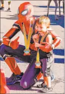  ??  ?? Spiderman will be one of the community superheroe­s supporting kids with cancer during the Candleligh­ters Superhero 5K. The virtual race is Saturday through Sept. 25.
