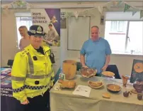  ??  ?? Inspector Julie McLeish and David Bracken at the event.