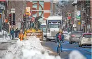  ?? (AFP) ?? Snow removal operations in Montreal, Quebec, Canada, last week