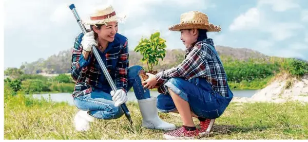  ??  ?? To play their part in raising a caring generation, schools are championin­g eco-awareness through lessons, field trips and initiative­s.