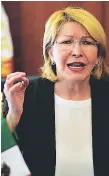  ??  ?? FUERTE. Luisa Ortega, exfiscal general de Venezuela.