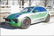  ?? MARC GRASSO — MEDIANEWS GROUP ?? The Porsche Macan GTS, yes that’s an SUV, provides the roominess of an SUV with the ground-level ride of a sedan, and with a powerful 2.9liter twin-turbo V-6engine with 375horsepo­wer, you’re good to go.