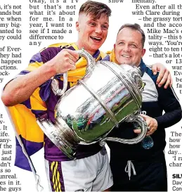  ??  ?? SILVER SERVICE: Davy Fitzgerald and Conor McDonald