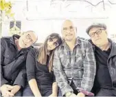  ?? TRAVIS SHINN/COURTESY ?? The current Pixies are David Lovering, left, Paz Lenchantin, Joey Santiago and Black Francis.