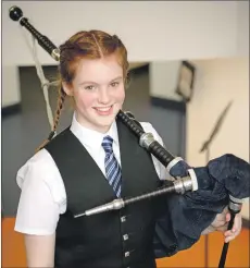  ?? All photograph­s: Abrightsid­e Photograph­y. ?? Laura Robertson, who won the Premier Scots Traditiona­l Award as well as a number of bagpipe competitio­ns.