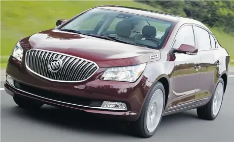  ?? The beauty of the 2014 Buick LaCrosse is its spaciousne­ss.
GM photos ??