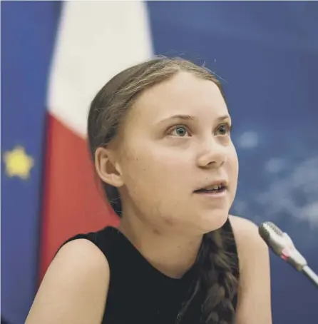  ?? PICTURE: LIONEL BONAVENTUR­E/AFP/GETTY ?? 0 Greta Thunberg’s condemnati­on of world leaders could be directed at Scotland’s