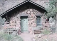  ??  ?? Phantom Ranch cabins at the bottom of the Grand Canyon date to the 1920s. The Colorado River cuts its way through the Grand Canyon alongside the Bright Angel Trail.