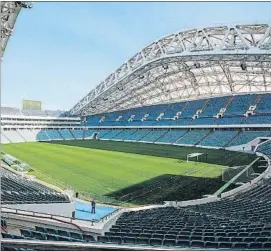  ?? FOTO: EFE ?? El Estadio Fisht de Sochi en el que ‘La Roja’ debutará en el Mundial de Rusia 2018