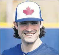  ?? THE CANADIAN PRESS/FRANK GUNN ?? Toronto Blue Jays’ Randal Grichuk smiles at Spring Training in Dunedin, Fla., on Feb. 14