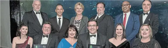  ?? Picture: SUPPLIED ?? TEAMWORK: The full Van Wyk and Associate team who were invited to attend the prestigiou­s awards function at the Victoria and Alfred Waterfront Aquarium