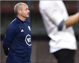  ??  ?? Steve Clarke believed the new- look back three was a success