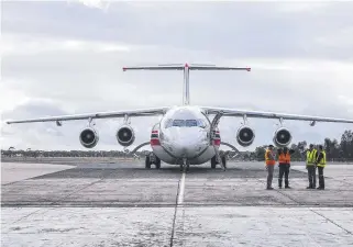  ?? HELP: One of the super water bombers that will be deployed to Queensland. Picture: AAP ??