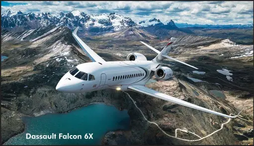  ??  ?? Dassault Falcon 6X