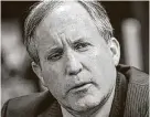  ?? Nick Wagner / Austin American-Statesman ?? The FBI is reportedly investigat­ing Texas Attorney General Ken Paxton.